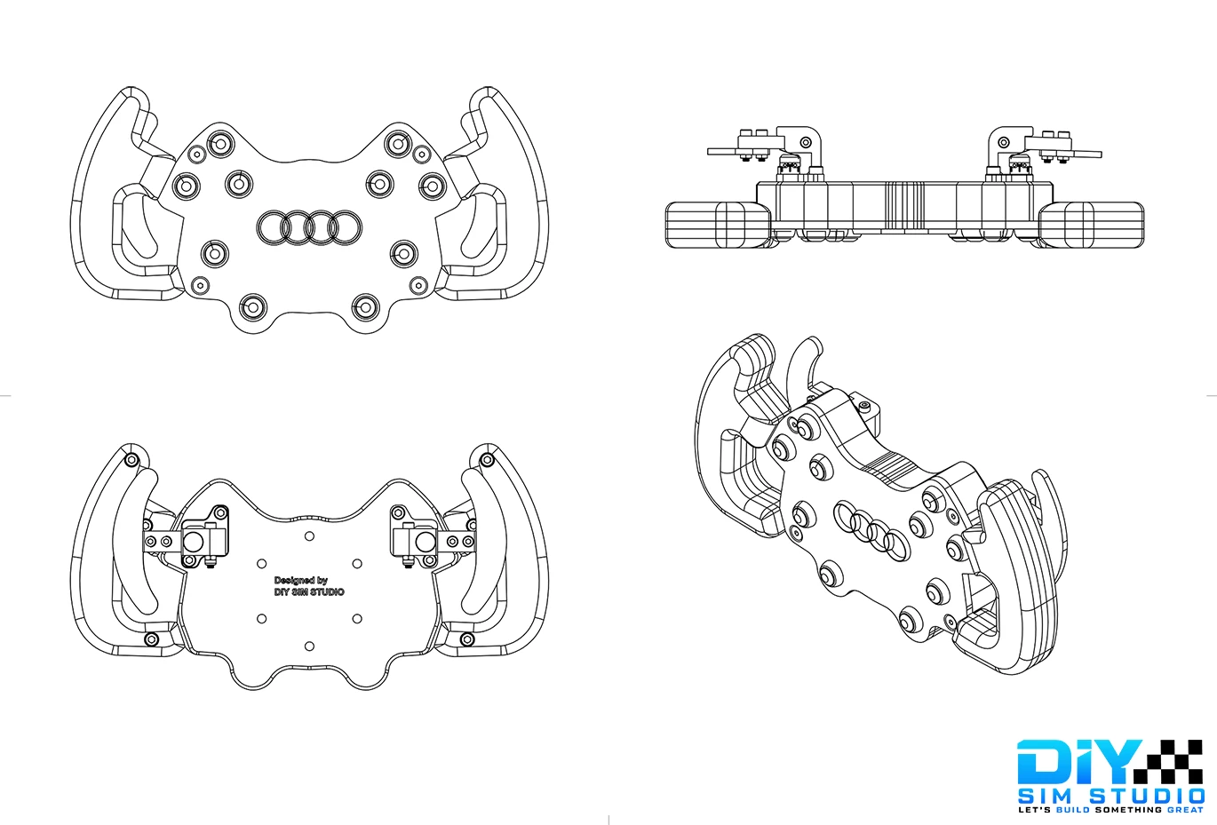 DIY Audi DTM Steering Wheel – Free CAD Plans