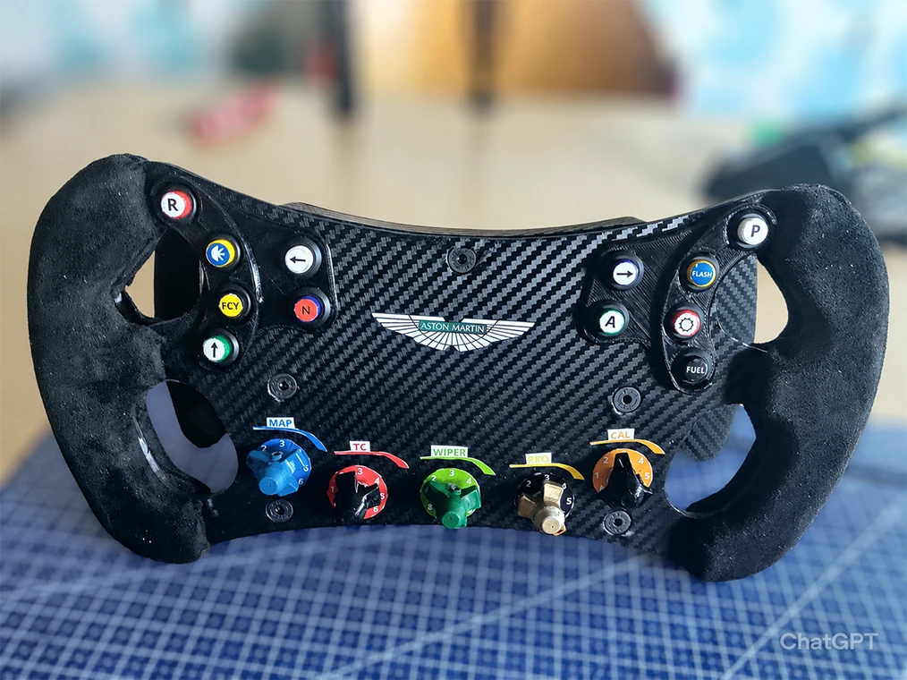 aston martin diy steering wheel