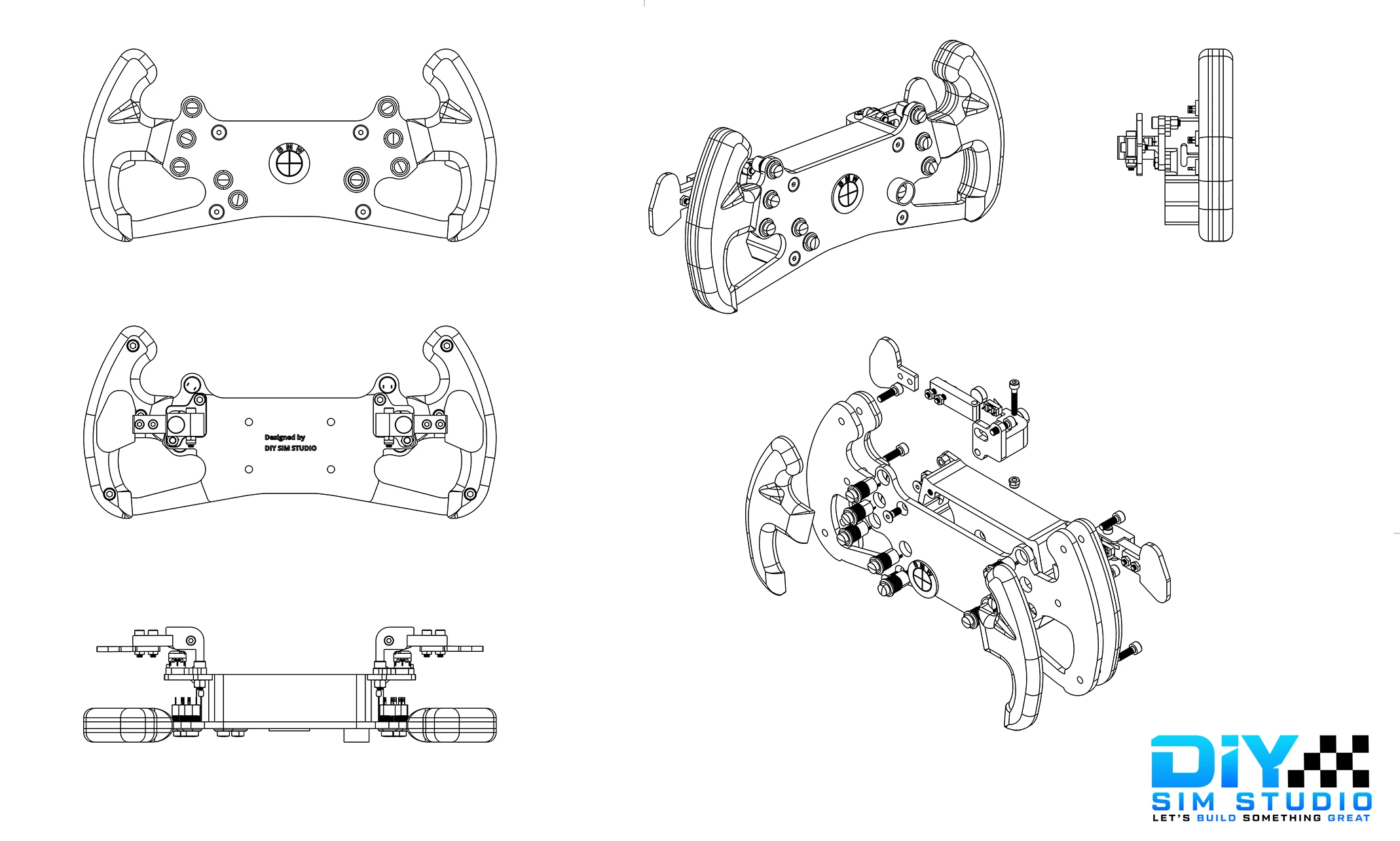 DIY BMW DTM Steering Wheel