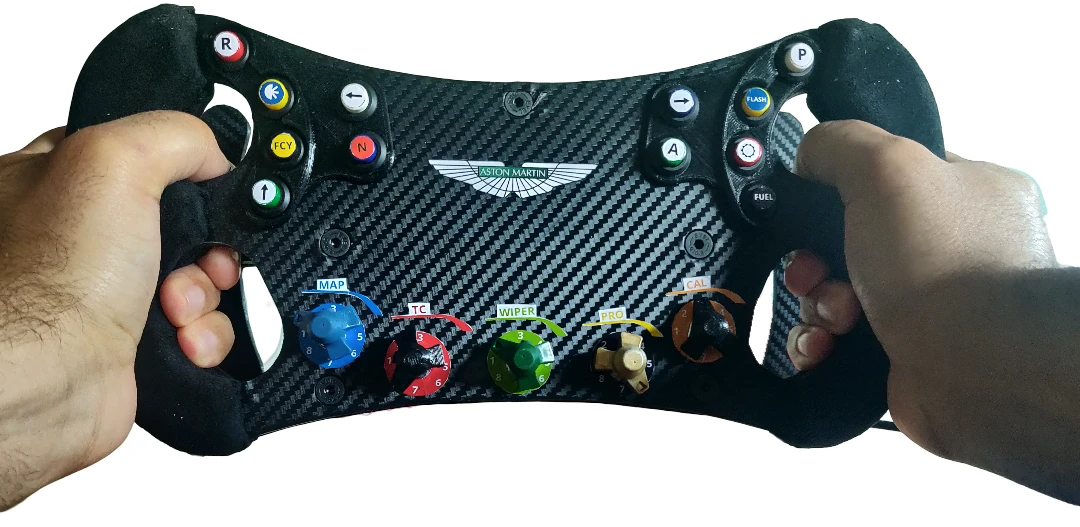 diy sim racing steering wheel aston martin replica