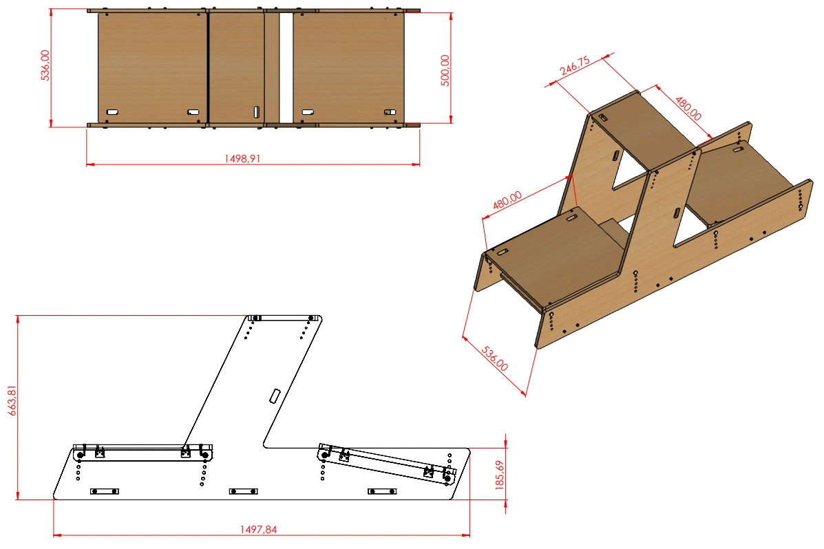 DIY Wood Sim Racing Rig - Free CAD Plans - Image 7