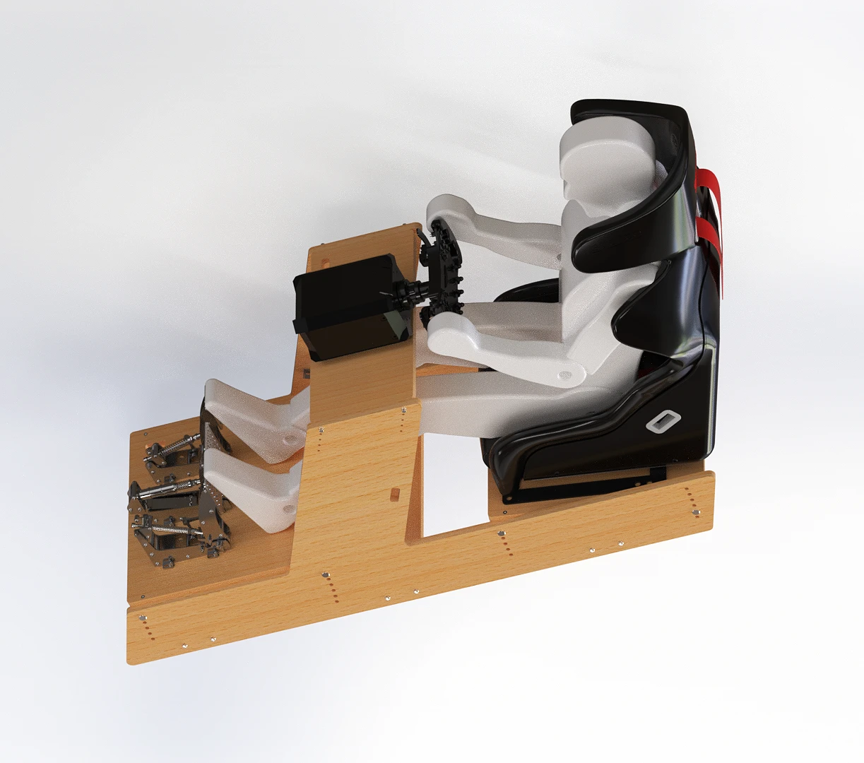 DIY Wood Sim Racing Rig - Free CAD Plans - Image 3