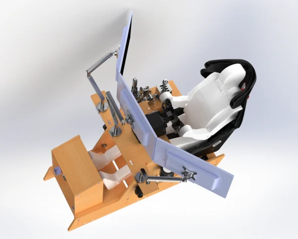 Complete DIY Wood Sim Rig - Premium CAD Plans - DIY Sim Studio