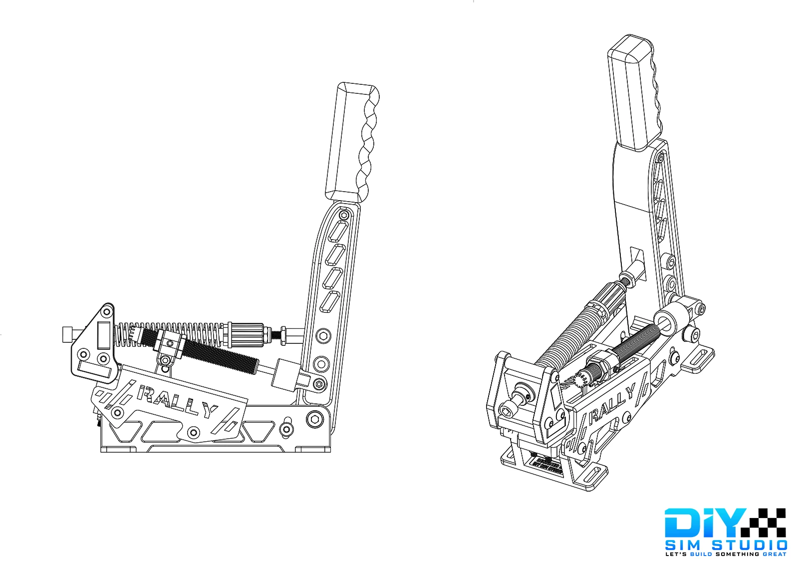 DIY Load Cell Handbrake - Hydraulic Damper Ready