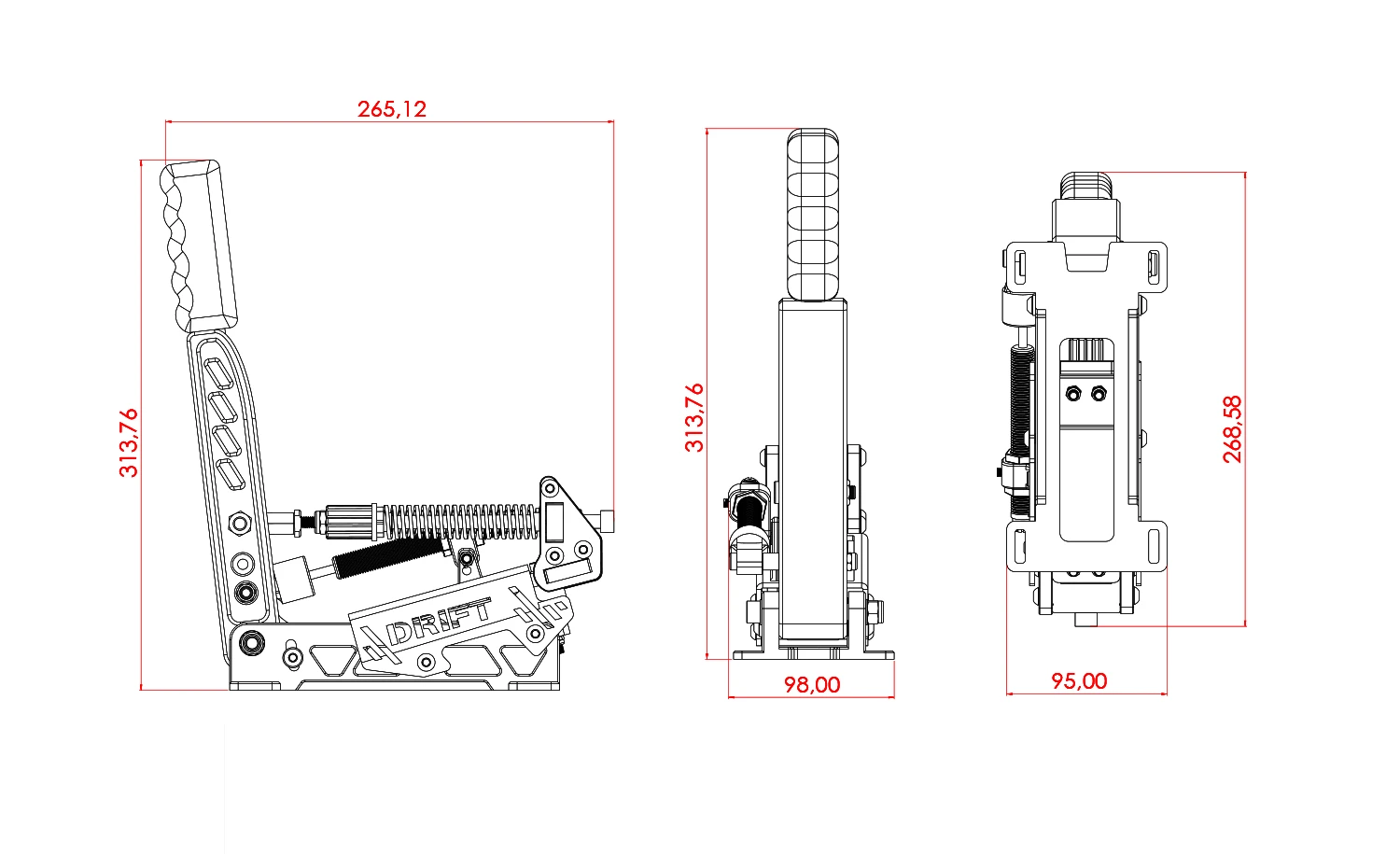DIY Load Cell Handbrake - Hydraulic Damper Ready