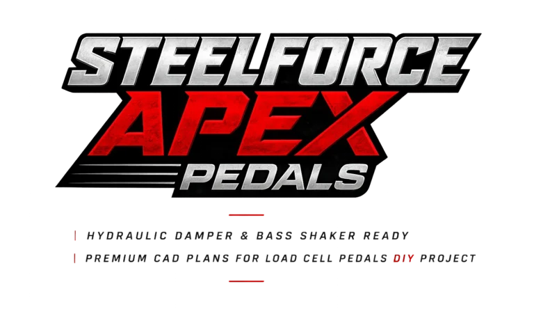 SteelForce Apex Pedals - diy load cell pedals