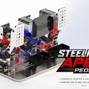 SteelForce Apex Pedals - Premium CAD Plans for Load Cell Pedals DIY Project 01