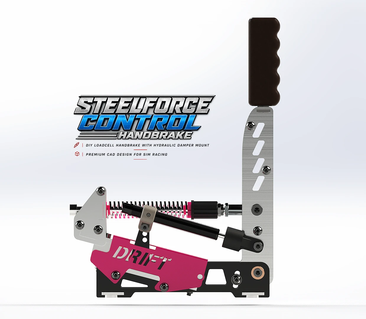 SteelForce Control Handbrake 01 Premium CAD Plans for DIY Sim Racing Project
