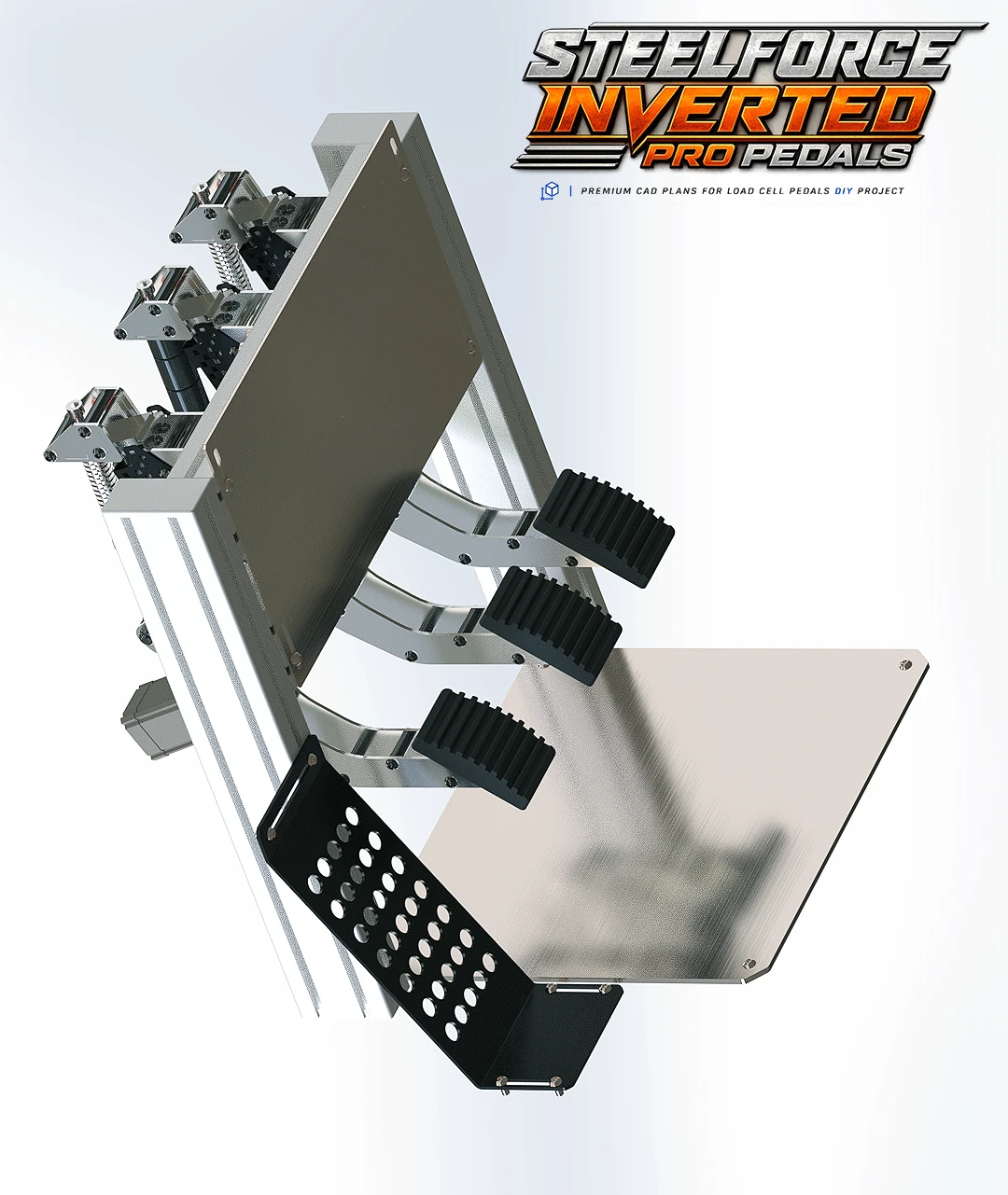 SteelForce Inveted Pro Pedals - CAD Plans for DIY Load Cell Pedals