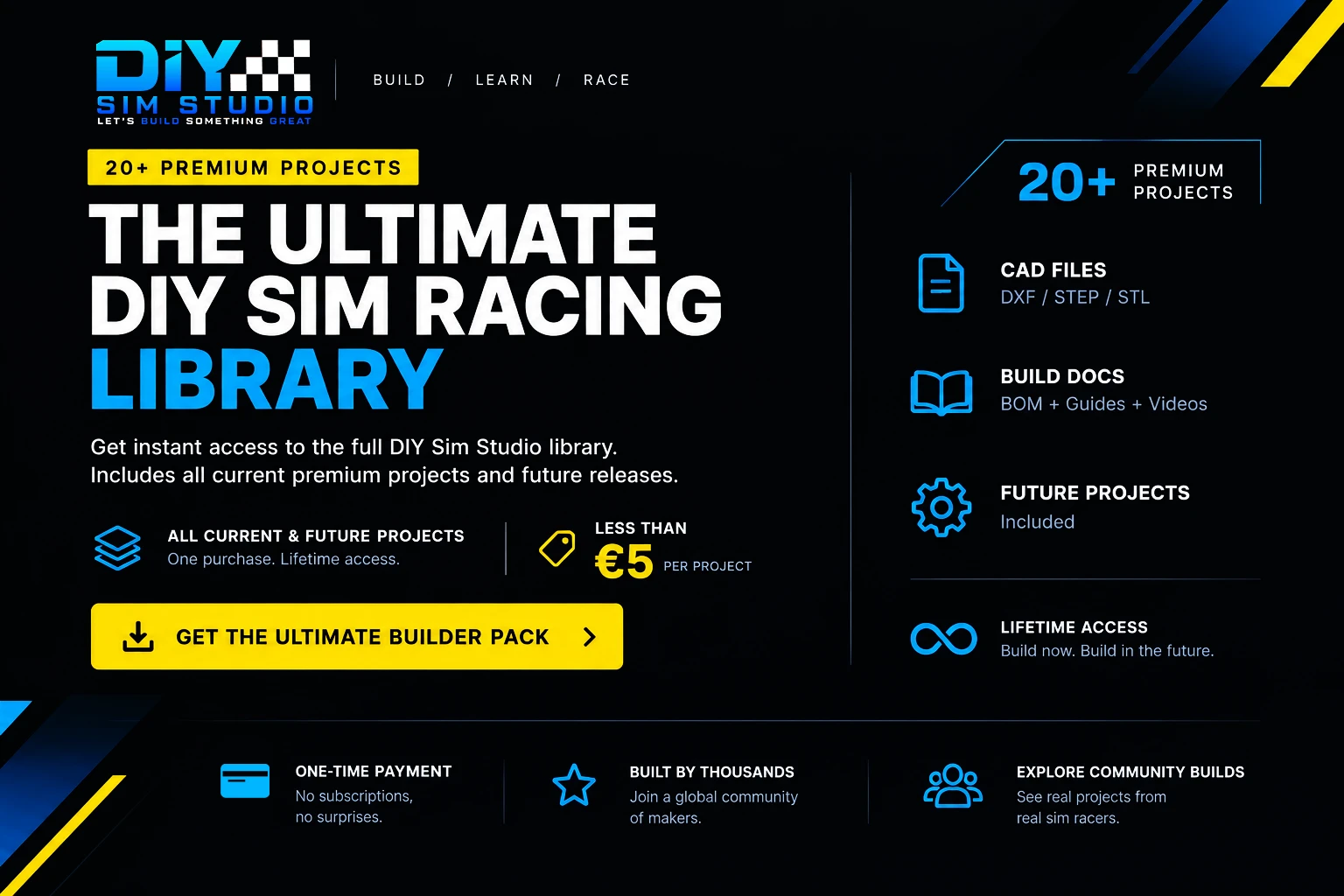 Unlock All DIY Sim Studio Projects with the Ultimate DIY Builder Pack 