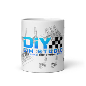 DIY Sim Studio Blueprint - White glossy mug