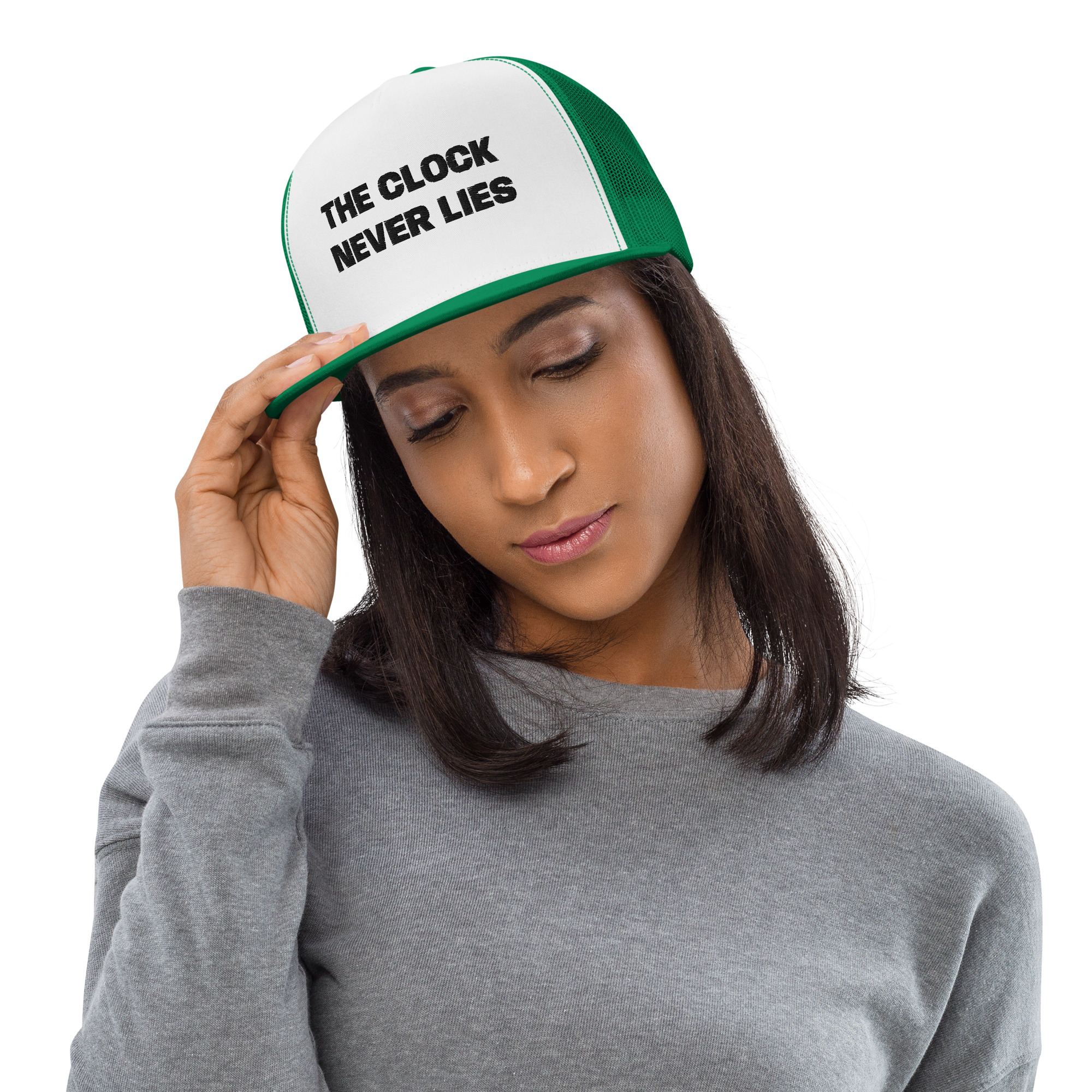 THE CLOCK NEVER LIES - Trucker Cap - Image 7