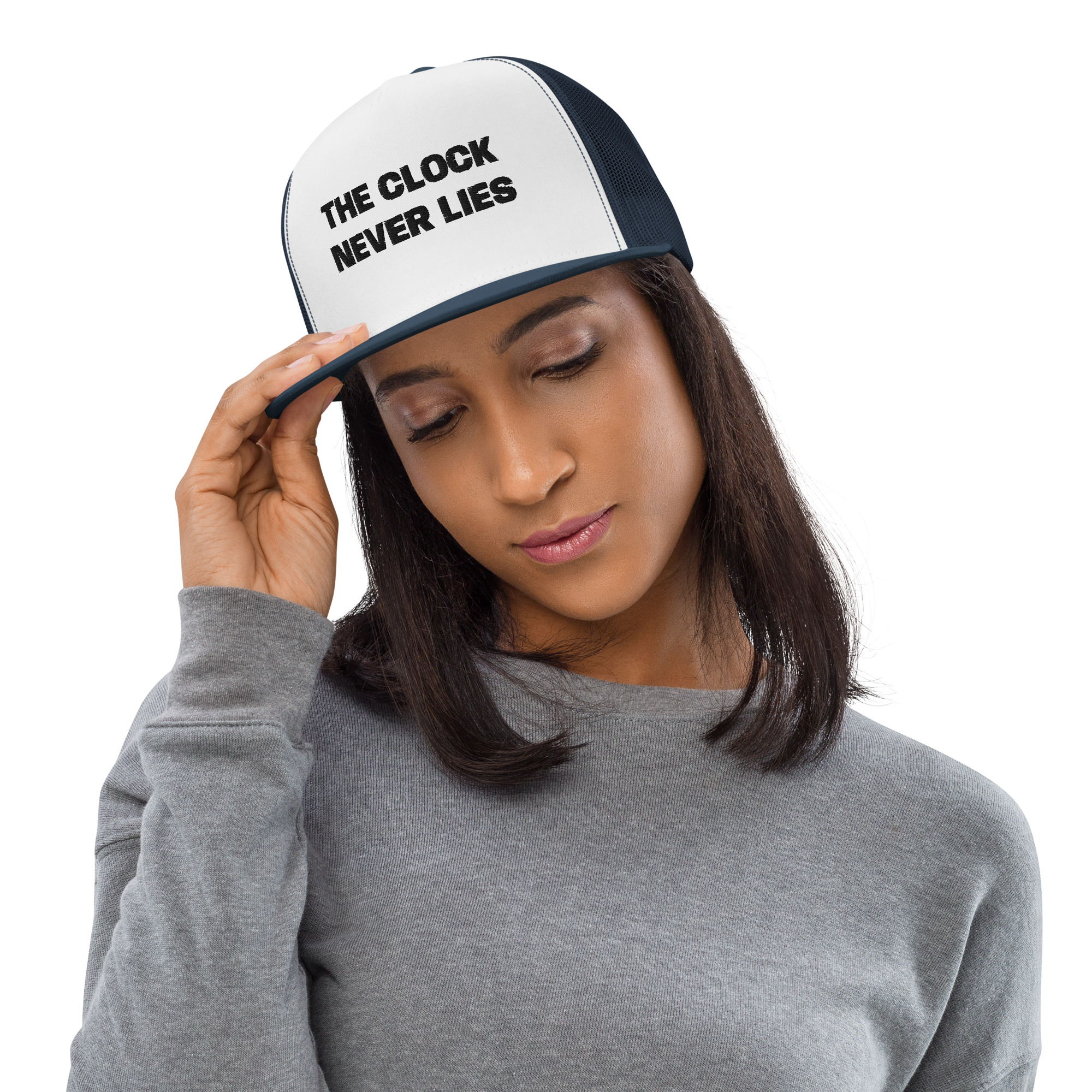 THE CLOCK NEVER LIES - Trucker Cap - Image 5