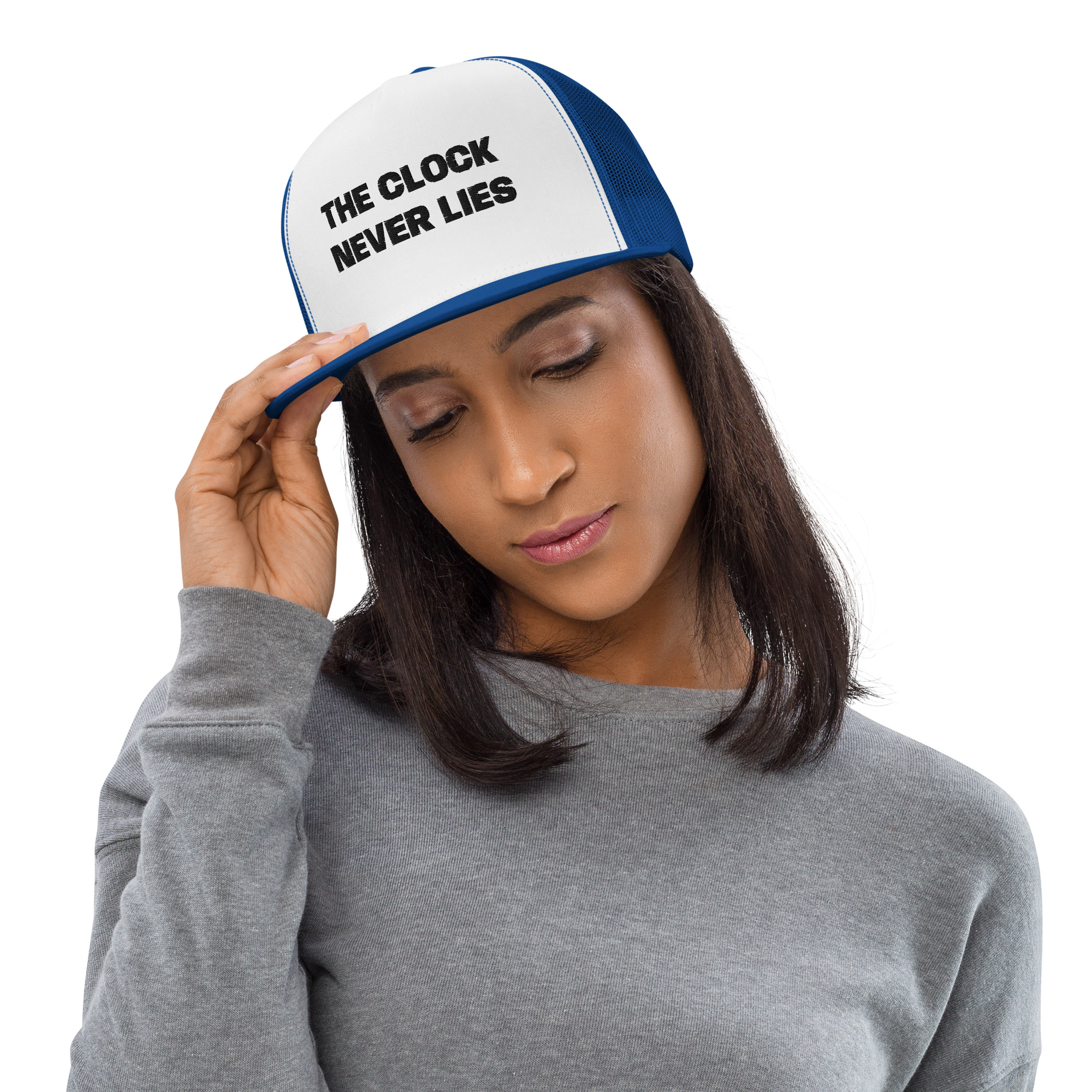 THE CLOCK NEVER LIES - Trucker Cap - Image 6