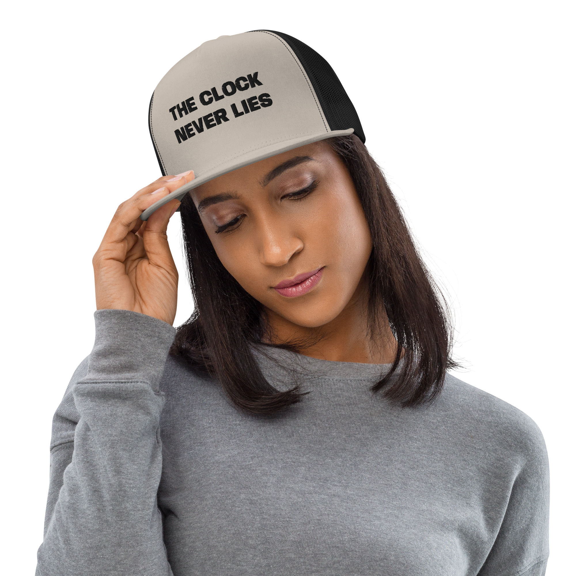 THE CLOCK NEVER LIES - Trucker Cap - Image 2