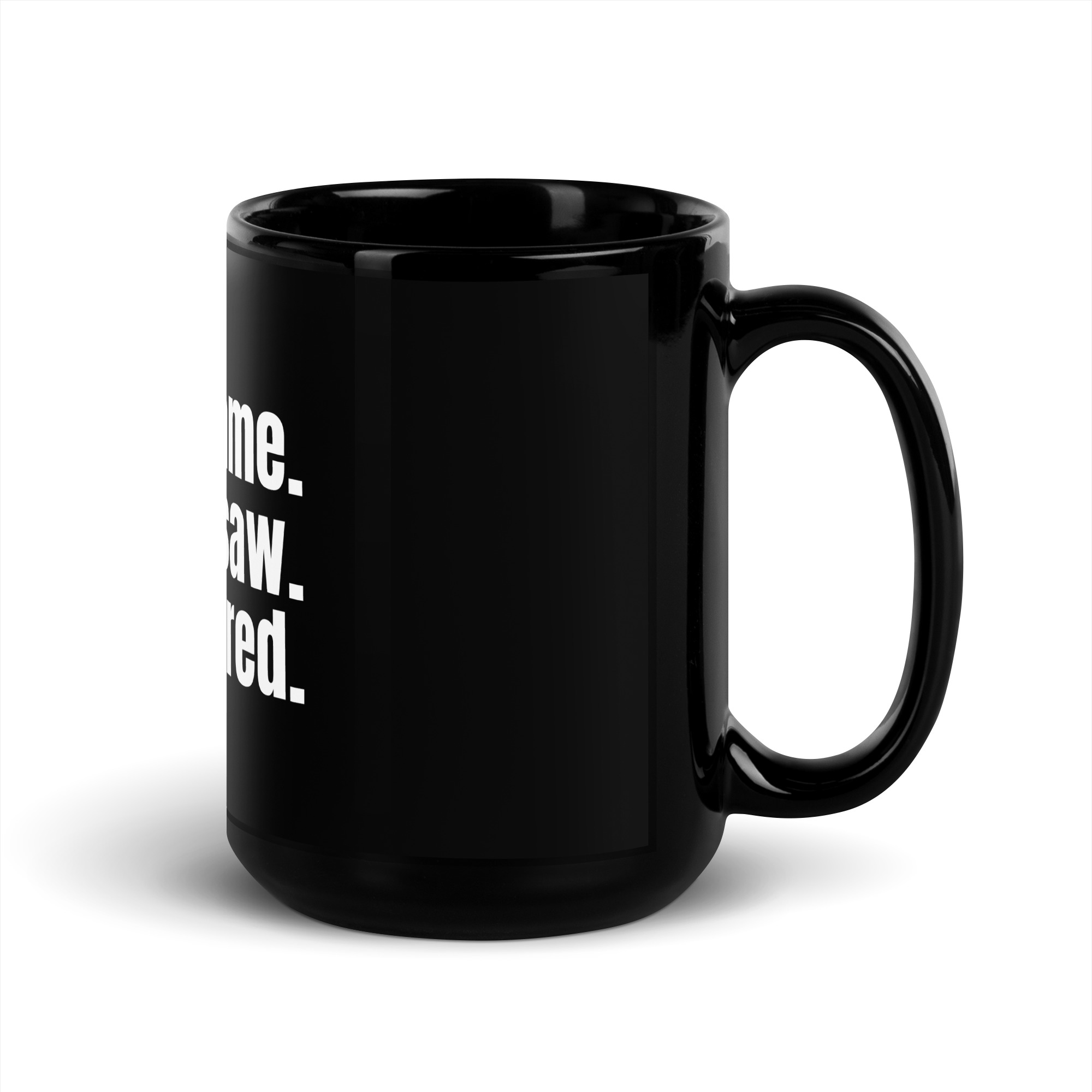 I came, I saw, I conquered - Black Glossy Mug - Image 5
