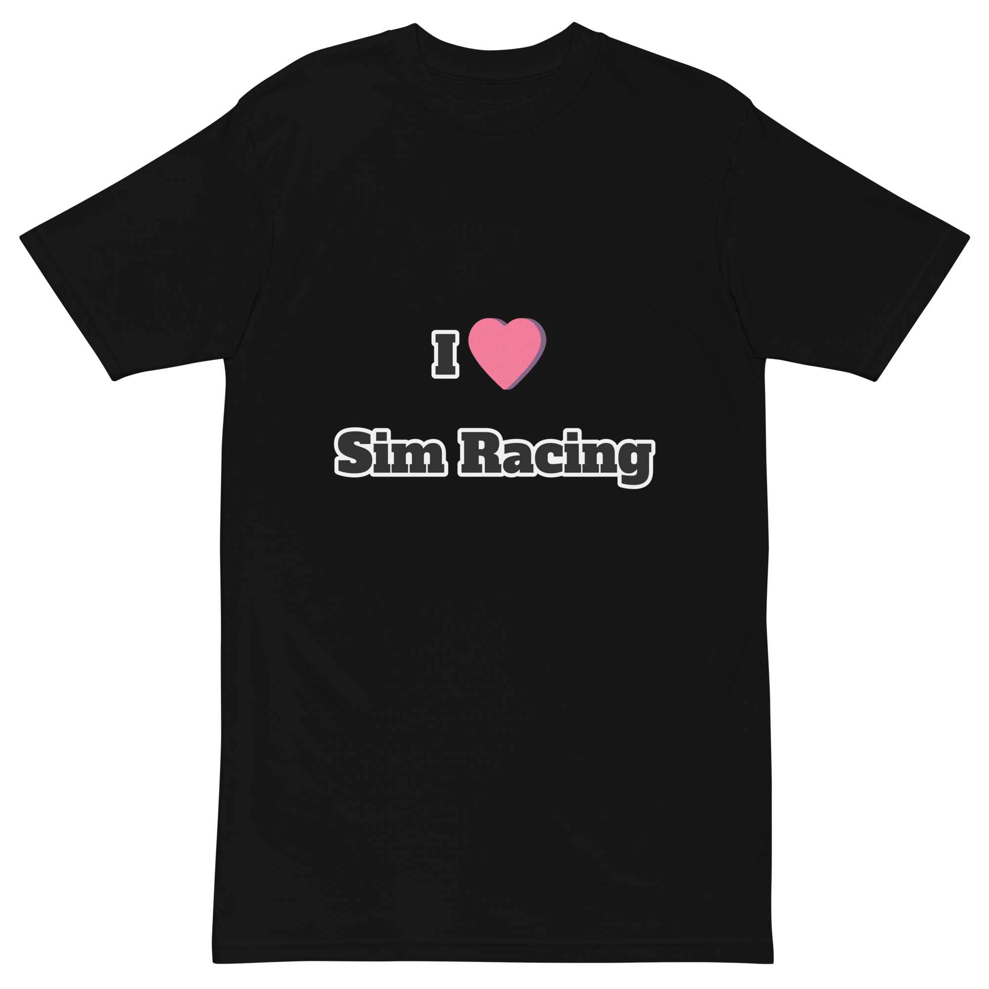I Love Sim Racing - Men’s premium heavyweight tee
