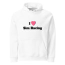 I Love Sim Racing - Unisex eco raglan hoodie